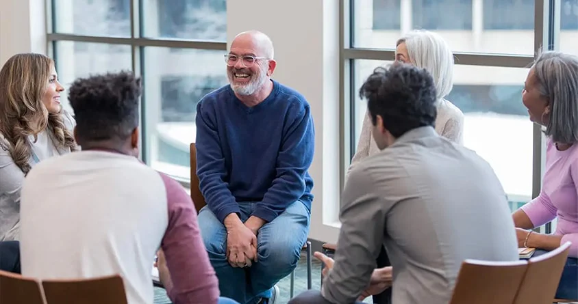 A group session at Touchstone